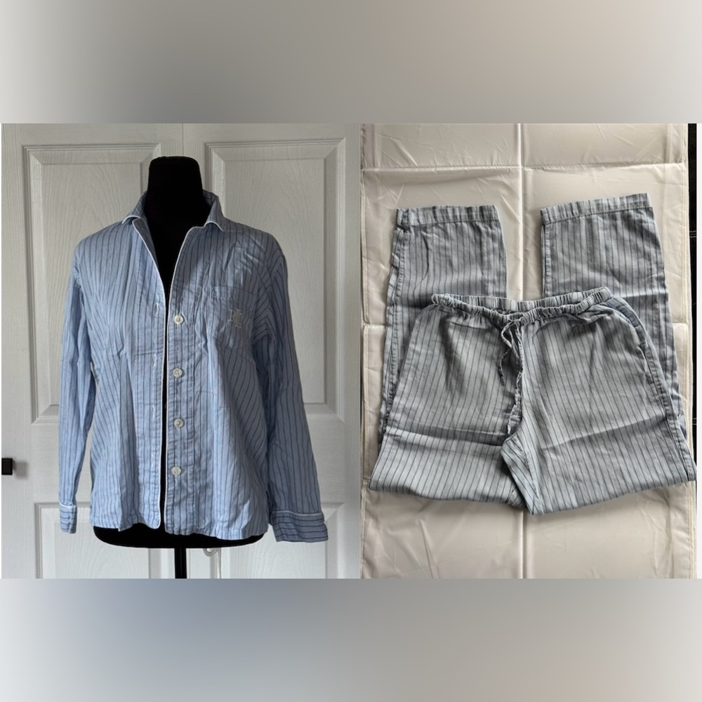 Ralph Lauren Blue Striped Women’s Pajamas